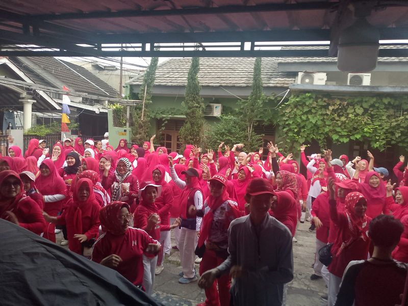 Jalan, Sehat HUT Kemerdekaan RI ke-81,RW 06 Pancoran Mas Depok 002