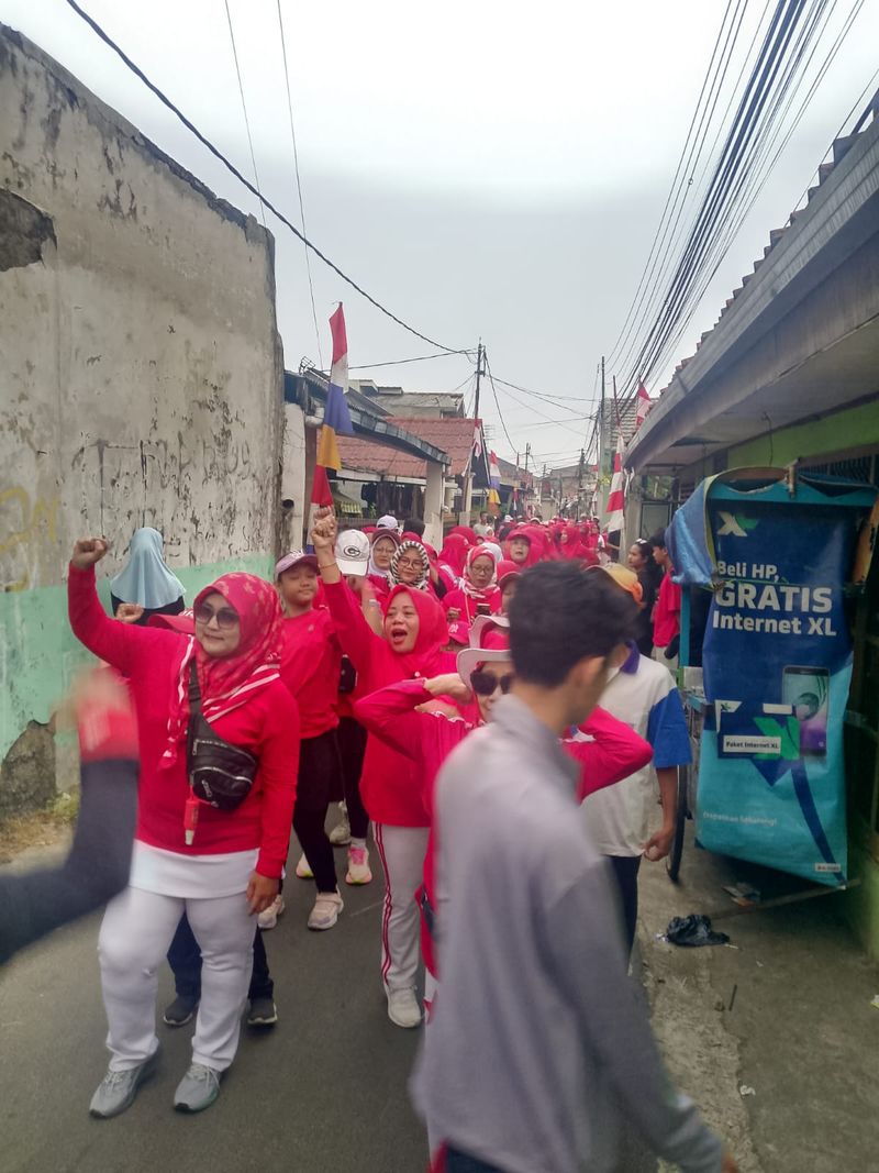 Jalan, Sehat HUT Kemerdekaan RI ke-81,RW 06 Pancoran Mas Depok 005