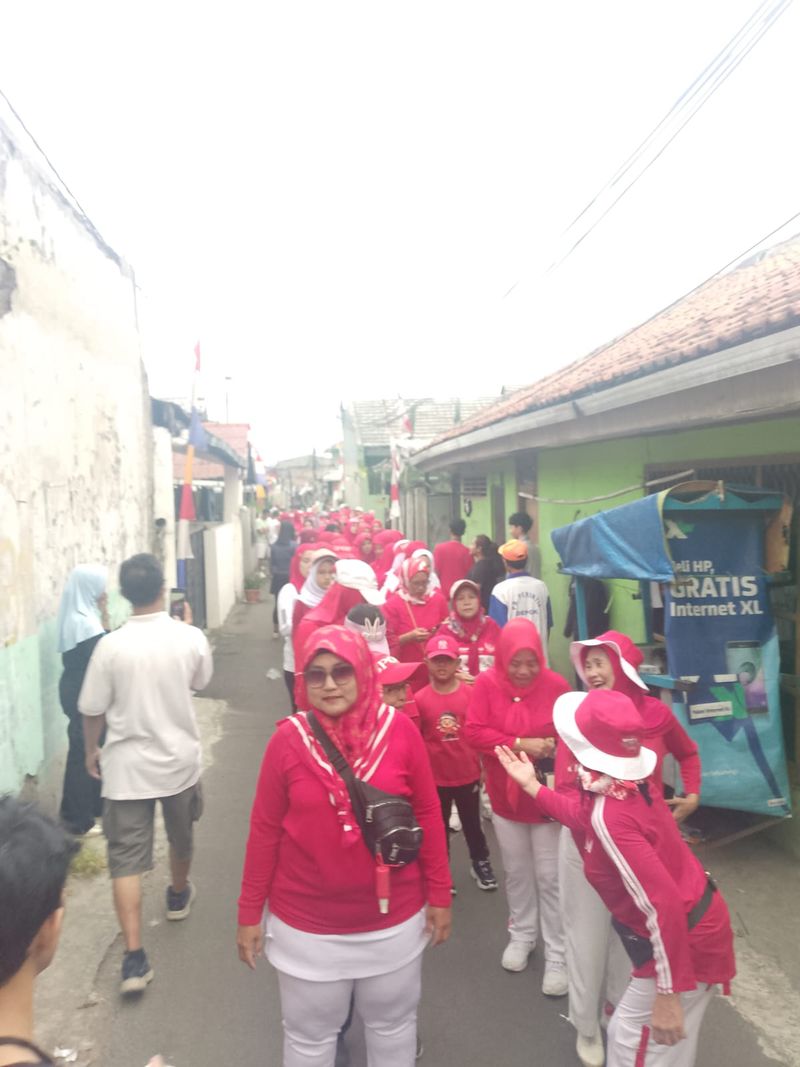 Jalan, Sehat HUT Kemerdekaan RI ke-81,RW 06 Pancoran Mas Depok 006