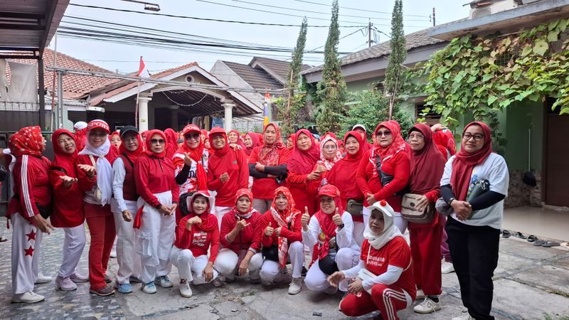 Jalan, Sehat HUT Kemerdekaan RI ke-81,RW 06 Pancoran Mas Depok 029