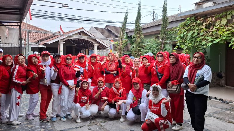 Jalan, Sehat HUT Kemerdekaan RI ke-81,RW 06 Pancoran Mas Depok 032