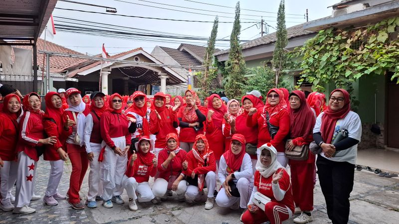 Jalan, Sehat HUT Kemerdekaan RI ke-81,RW 06 Pancoran Mas Depok 033