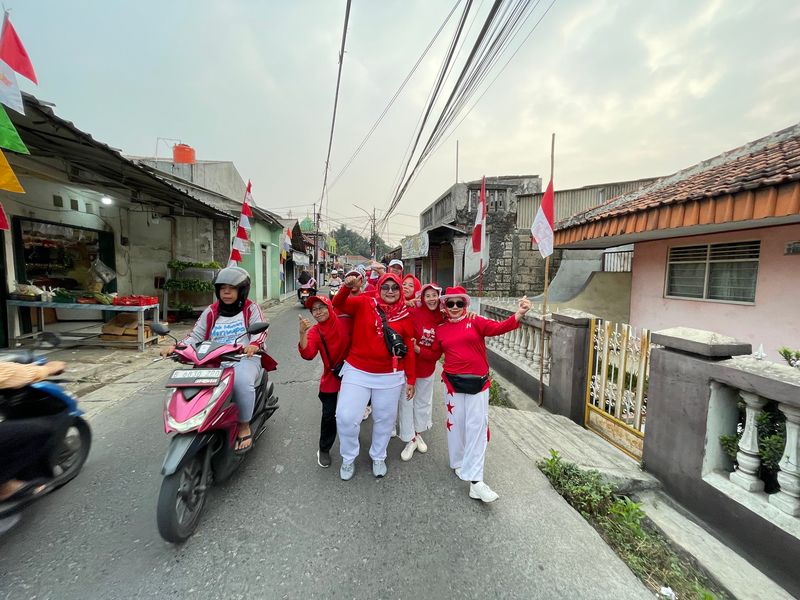 Jalan, Sehat HUT Kemerdekaan RI ke-81,RW 06 Pancoran Mas Depok 039