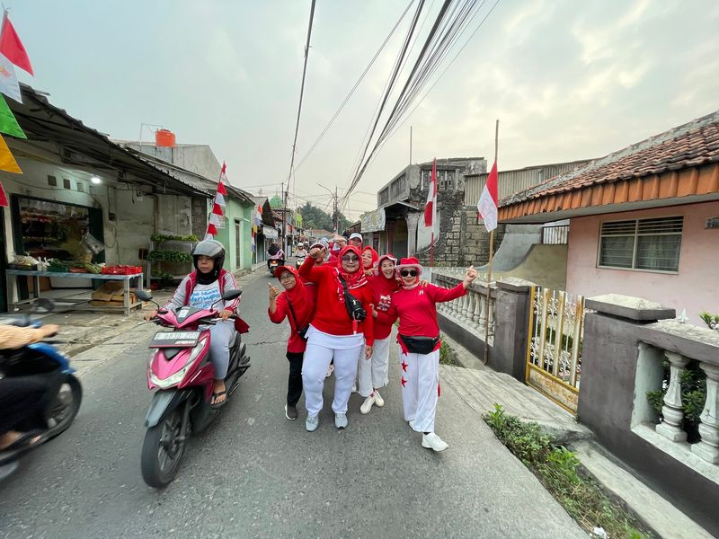 Jalan, Sehat HUT Kemerdekaan RI ke-81,RW 06 Pancoran Mas Depok 040