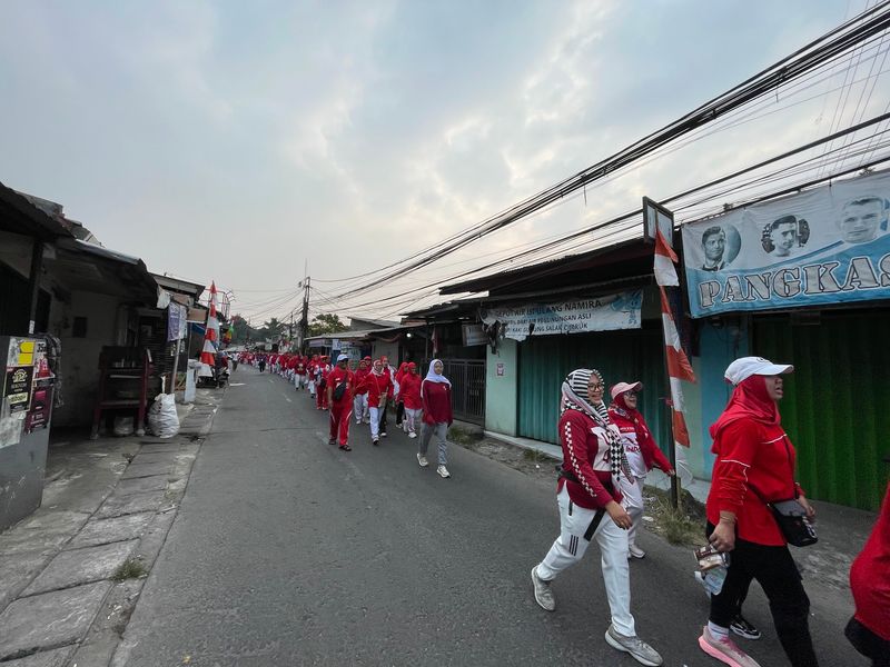 Jalan, Sehat HUT Kemerdekaan RI ke-81,RW 06 Pancoran Mas Depok 041