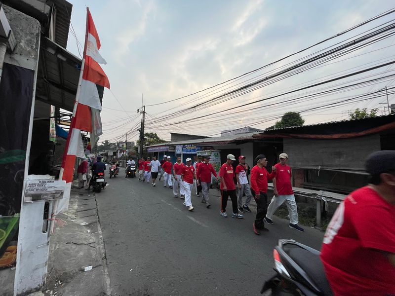 Jalan, Sehat HUT Kemerdekaan RI ke-81,RW 06 Pancoran Mas Depok 042