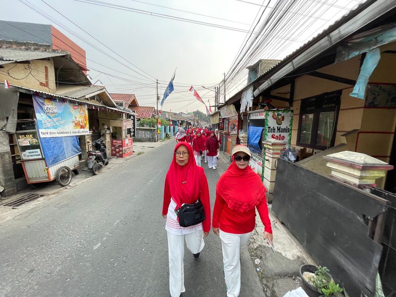 Jalan, Sehat HUT Kemerdekaan RI ke-81,RW 06 Pancoran Mas Depok 043