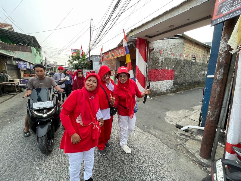 Jalan, Sehat HUT Kemerdekaan RI ke-81,RW 06 Pancoran Mas Depok 045