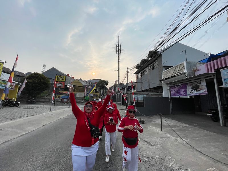 Jalan, Sehat HUT Kemerdekaan RI ke-81,RW 06 Pancoran Mas Depok 051