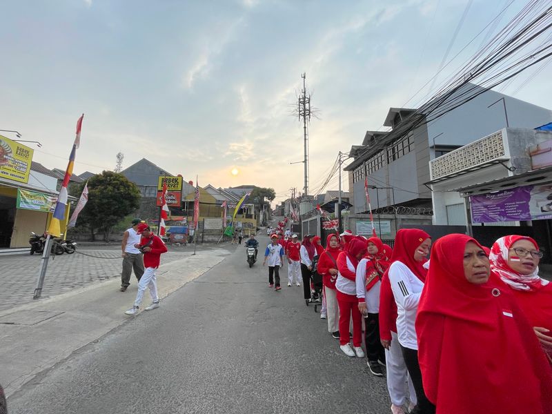 Jalan, Sehat HUT Kemerdekaan RI ke-81,RW 06 Pancoran Mas Depok 052