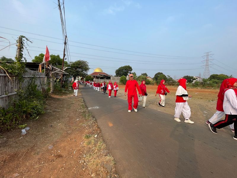 Jalan, Sehat HUT Kemerdekaan RI ke-81,RW 06 Pancoran Mas Depok 057