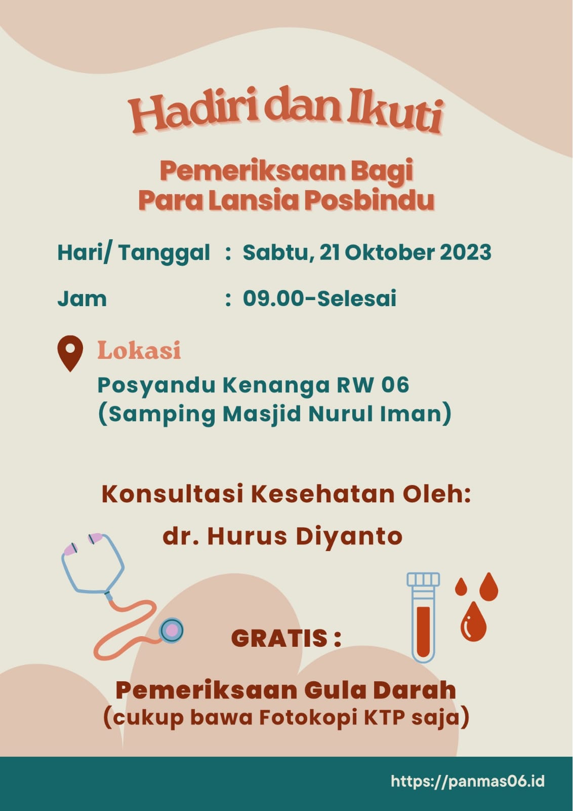 Kegiatan Posbindu Kenanga RW 06
