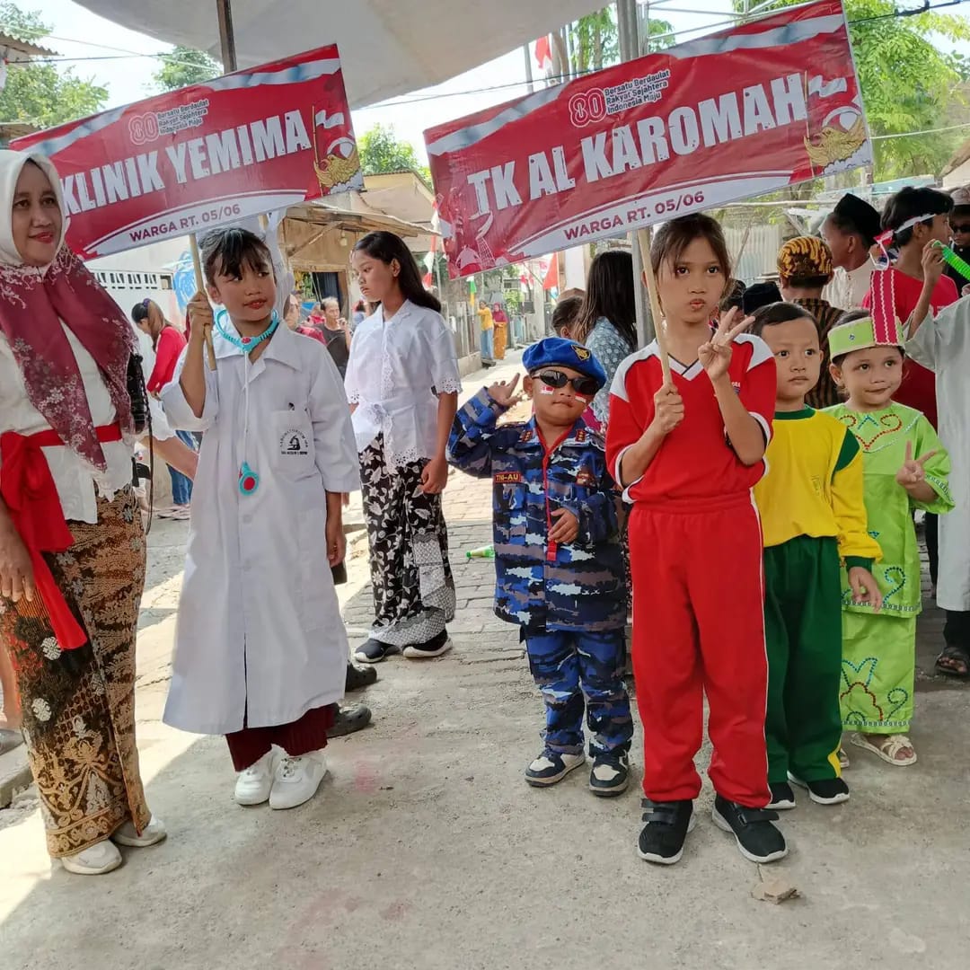 Karnaval HUT RI ke 80 RW 06 Kel Pancoran Mas Depok