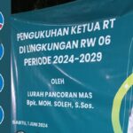 Acara Pengukuhan Ketua RT Lingkungan RW 06 Periode 2024-2029